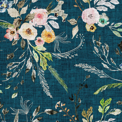 Boho Floral Splash Mat - A Waterproof Catch-All for Highchair Spills and More!