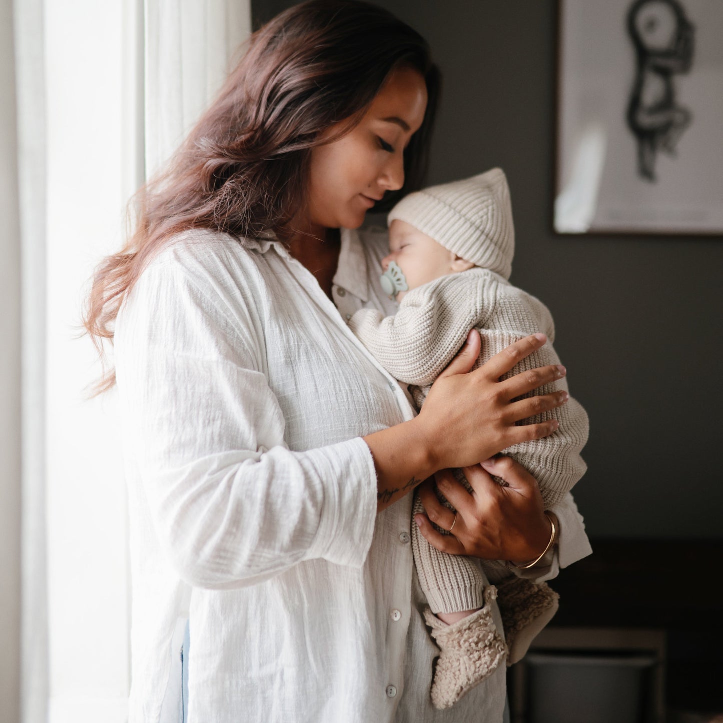 FRIGG Butterfly Anatomical Silicone Pacifier 2-Pack (0-6 Months)