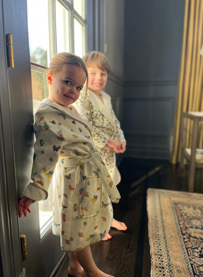 Children's Organic Cotton Printed Bathrobe