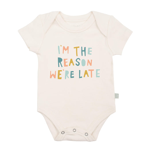 graphic bodysuit | reason we are late