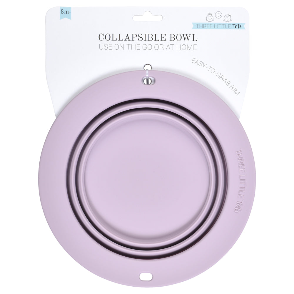 Lilac Collapsible Bowl for Travel or Home