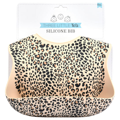 Leopard Silicone Baby Bib