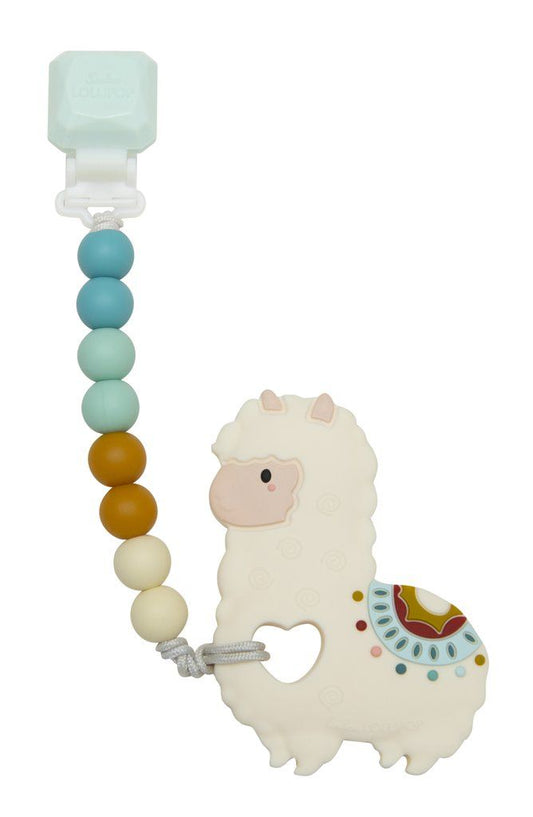 Llama Silicone Teether with Holder