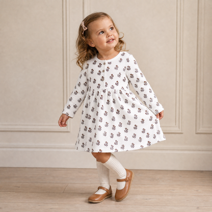 Organic Buttoned Dress - Loom