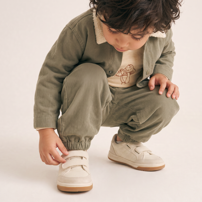 Organic Twill Joggers Pants - Olive