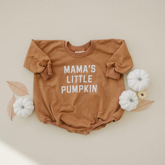 Mama's Little Pumpkin Sweatshirt or Sweatshirt Romper