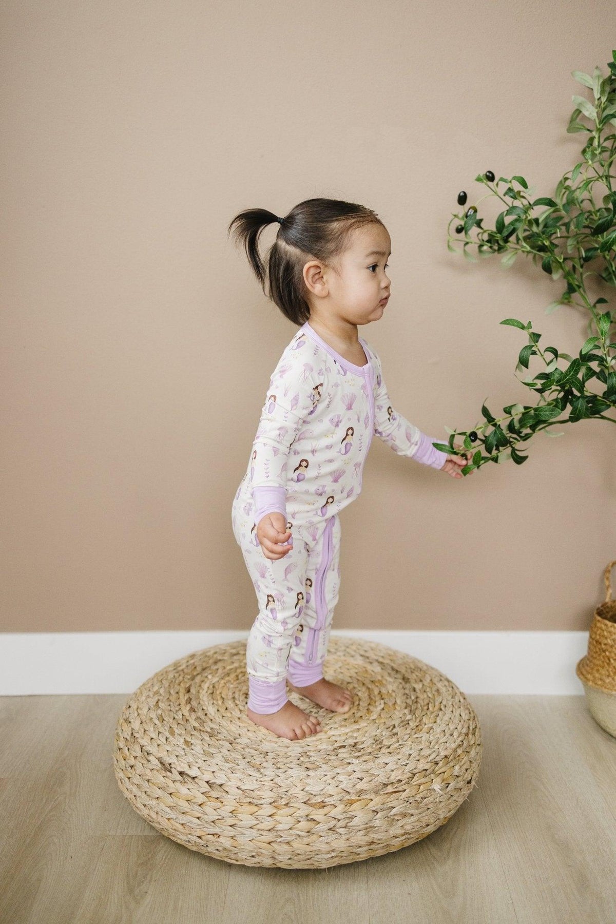 Mia's Mermaids Bamboo Zippy Romper *3-6m left
