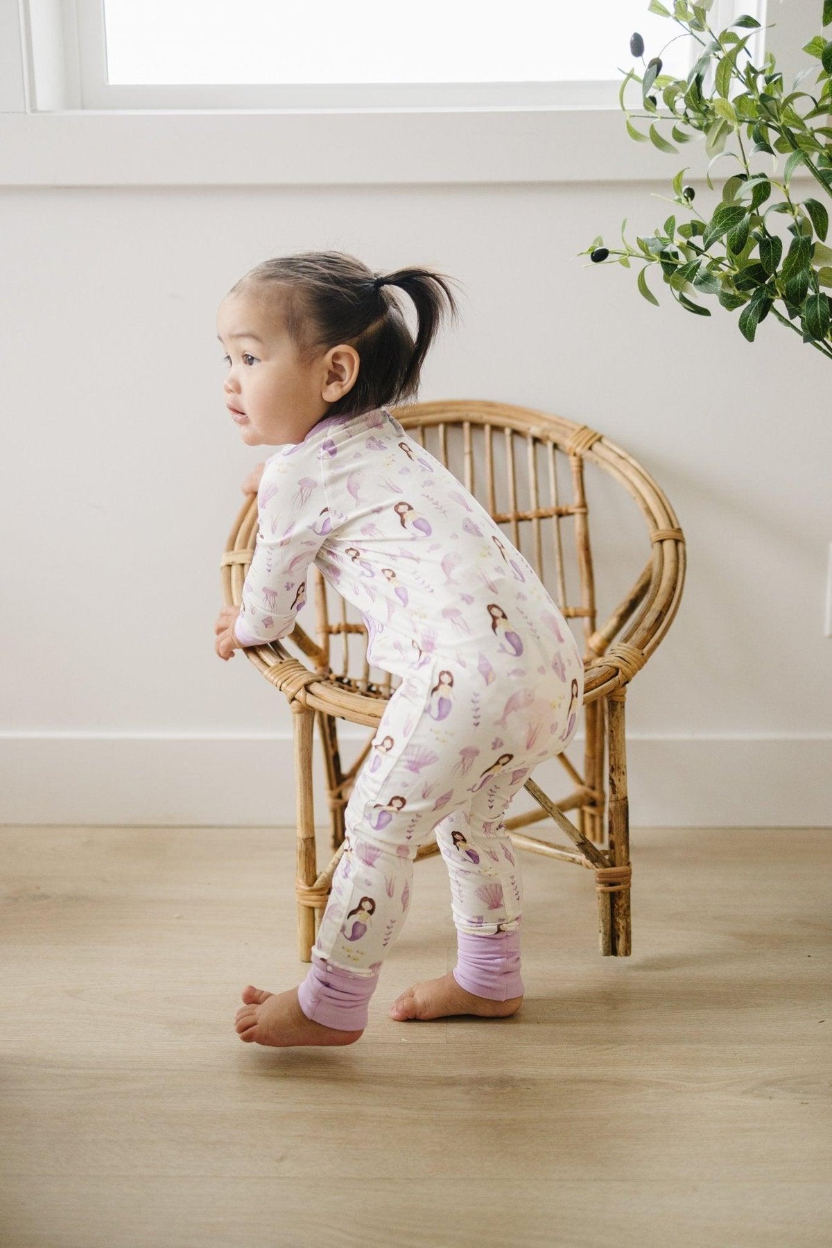 Mia's Mermaids Bamboo Zippy Romper *3-6m left