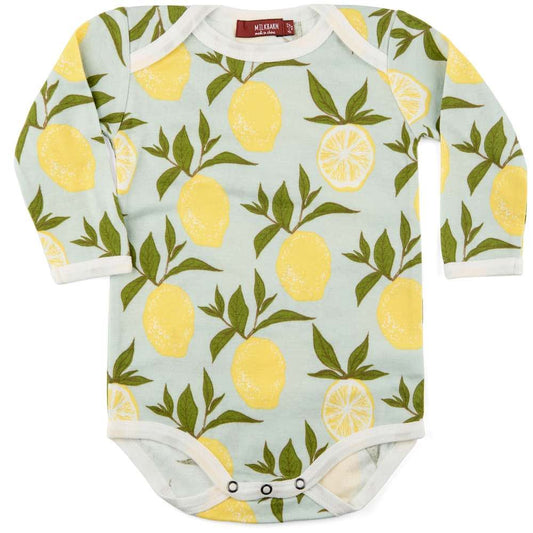 Lemon Organic Cotton Long Sleeve Bodysuit