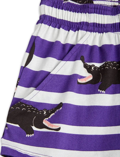 Crocodile Stripe Shorts