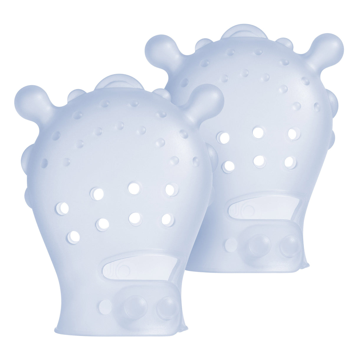 Teething Mitten for Babies 0-6 Months, Silicone (2-Pack)