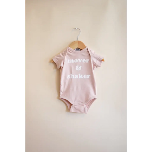 Mover & Shaker Organic Cotton Baby Bodysuit