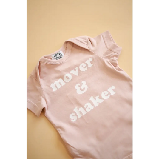 Mover & Shaker Organic Cotton Baby Bodysuit