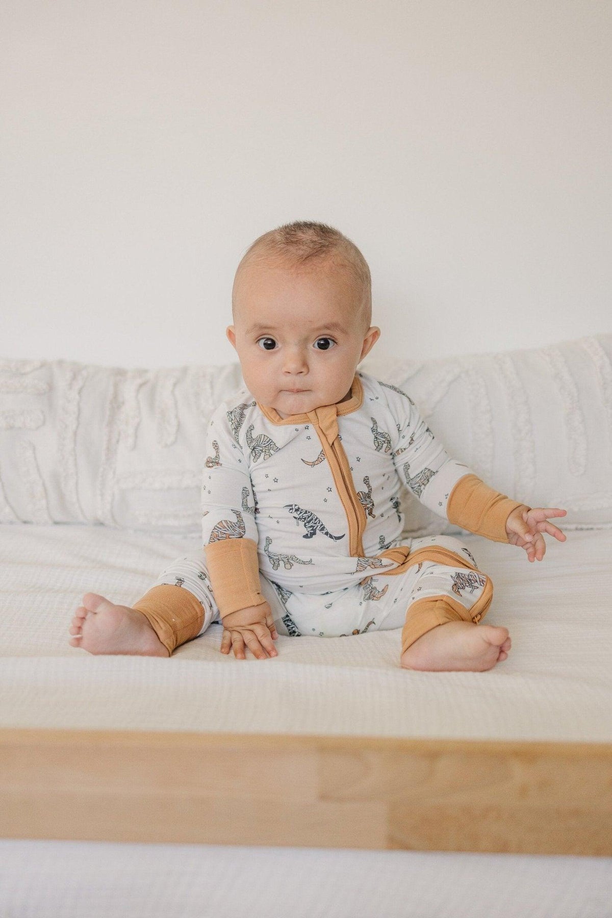 Mummy-Saurus Rex Bamboo Zippy Romper *Newborn & 0-3 months only