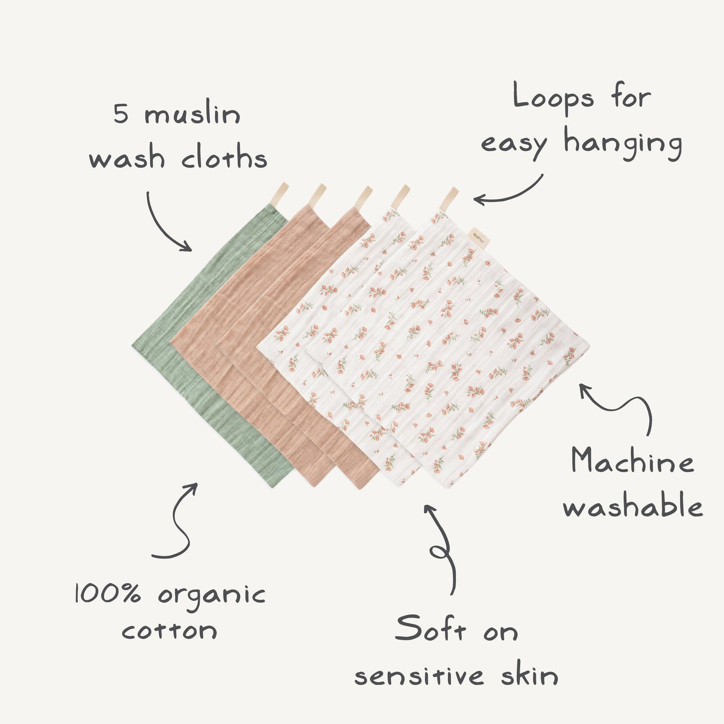 Muslin Cotton Washcloth