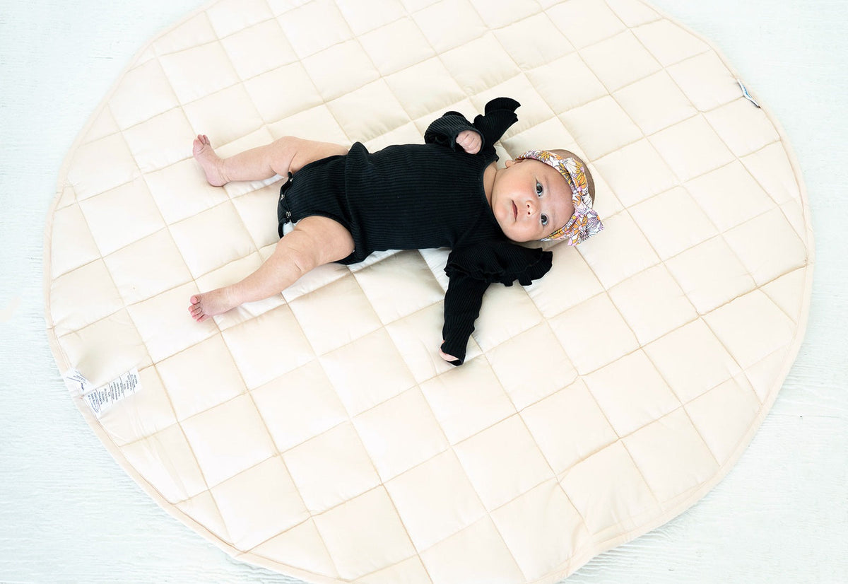 Neutral Round Baby Play Mat