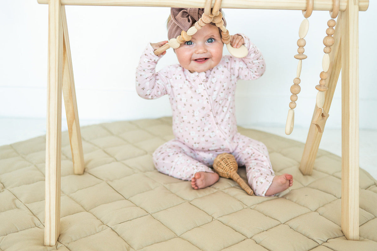 Neutral Round Baby Play Mat