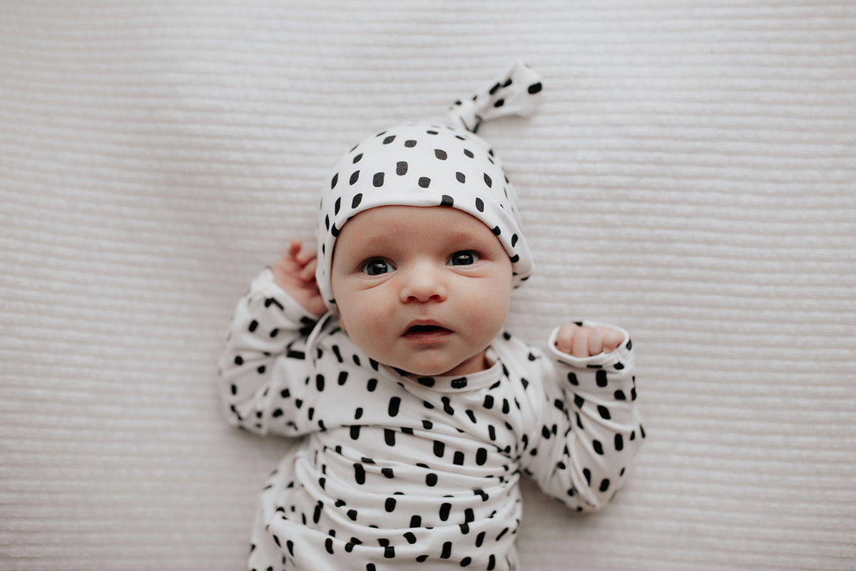 Polka Dot Newborn Hat