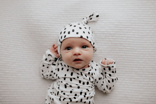 Polka Dot Newborn Hat