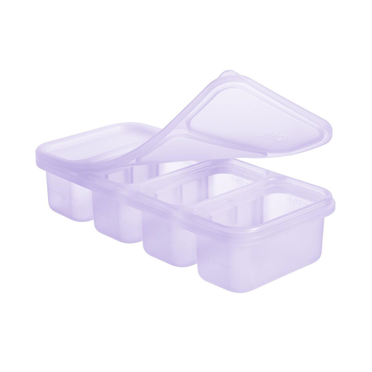 Silicone Baby Food Freezer Tray, 1/2 Cup Portions, with Lid