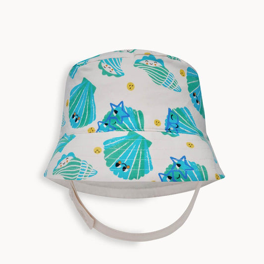 Organic Cotton Seashells Bucket Hat