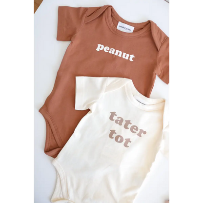 Peanut Organic Cotton Baby Onesie