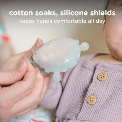 Teething Mitten for Babies 0-6 Months, Silicone (2-Pack)