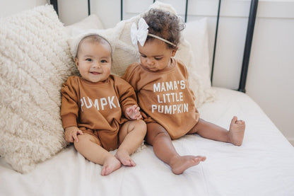 Pumpkin Sweatshirt or Sweatshirt Romper - Cream or Orange