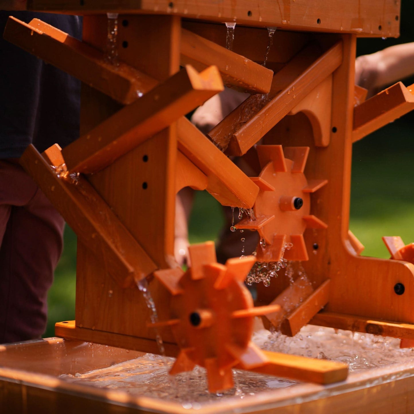 Outdoor Wooden Water Table for Toddlers | Kids’ Sensory Play Station