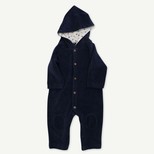 Longhorn Blue Hooded Coverall