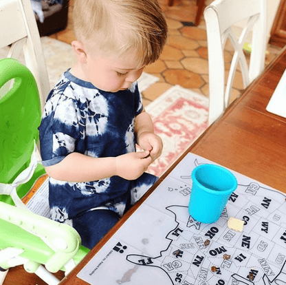 SiliMap Reusable Silicone Kids Placemats