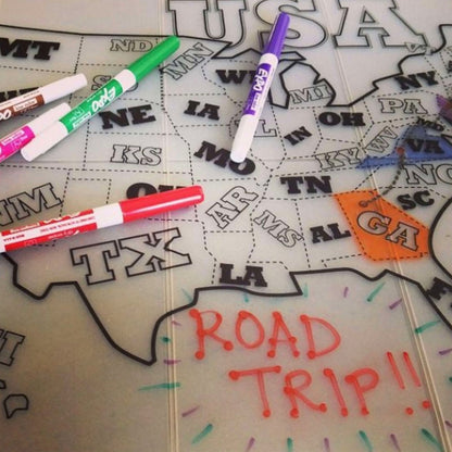 SiliMap Reusable Silicone Kids Placemats