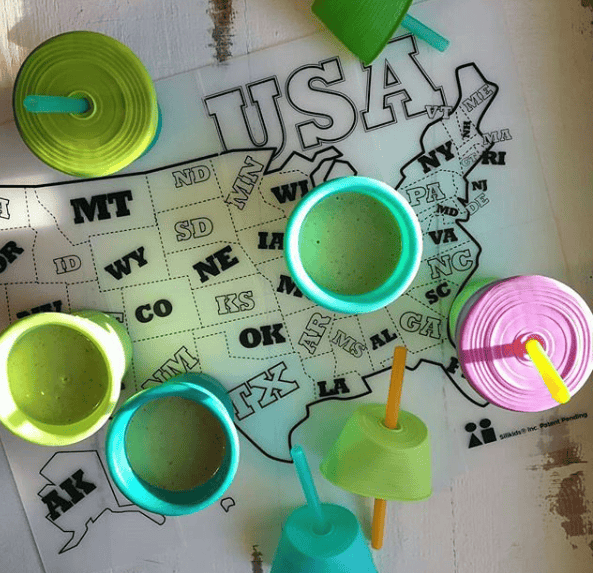 SiliMap Reusable Silicone Kids Placemats