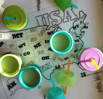 SiliMap Reusable Silicone Kids Placemats