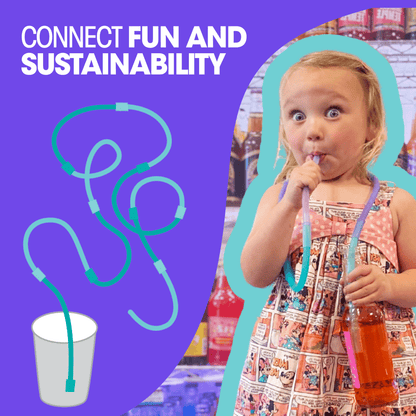 SiliStraw Connectable Silicone Straw