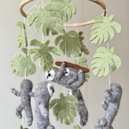 Sloth Baby Mobile