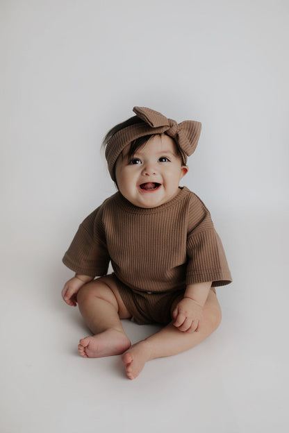 Cocoa Sands Brown Waffle Headband