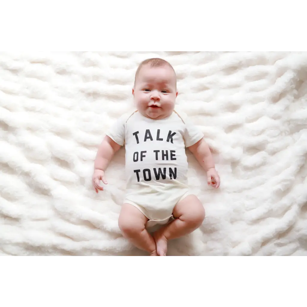 Talk of the Town Organic Cotton Baby Onesie