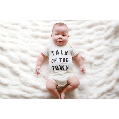Talk of the Town Organic Cotton Baby Onesie