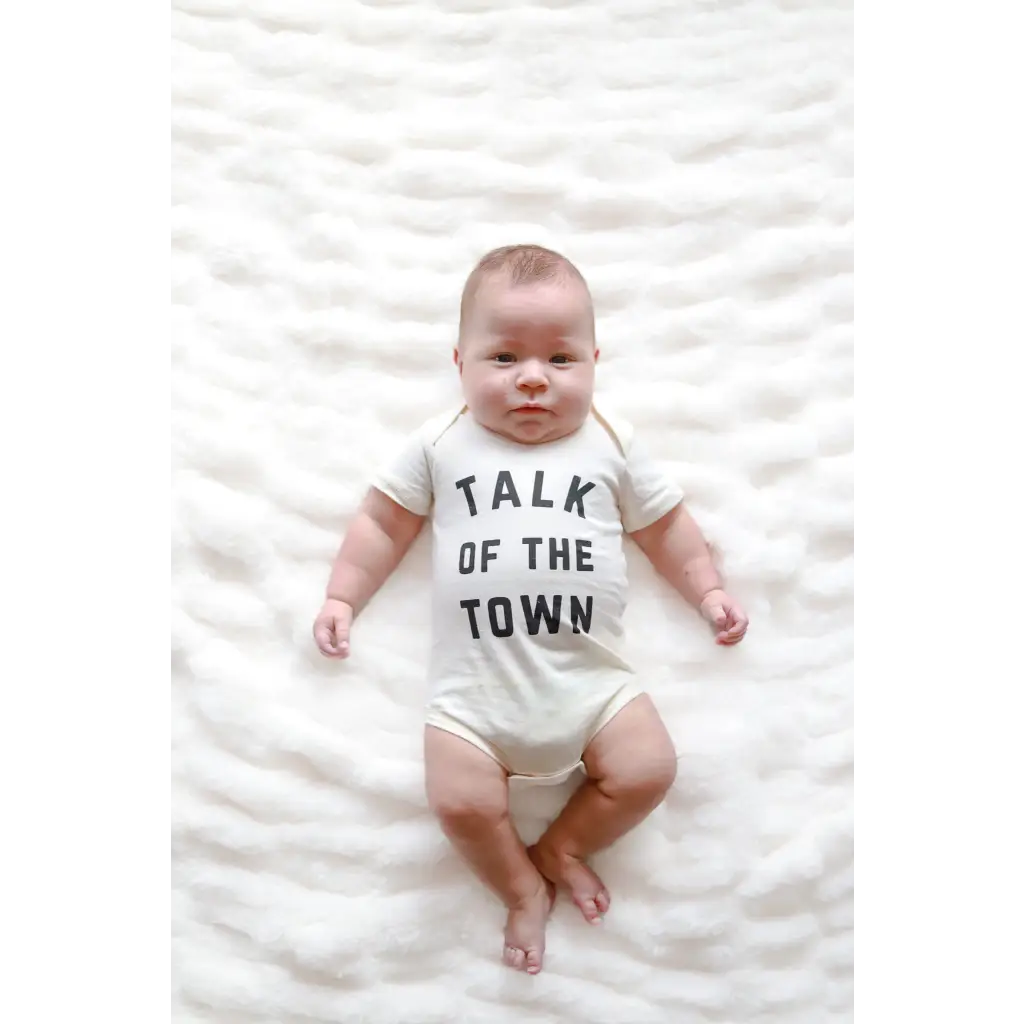Talk of the Town Organic Cotton Baby Onesie