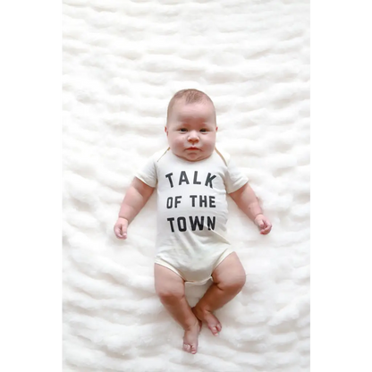 Talk of the Town Organic Cotton Baby Onesie