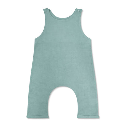 Muslin Snap Jumpsuit - Teal