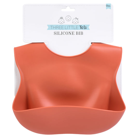 Terracotta Silicone Bibs