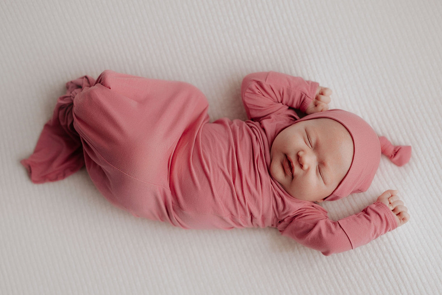 Rose Knotted Newborn Baby Gown