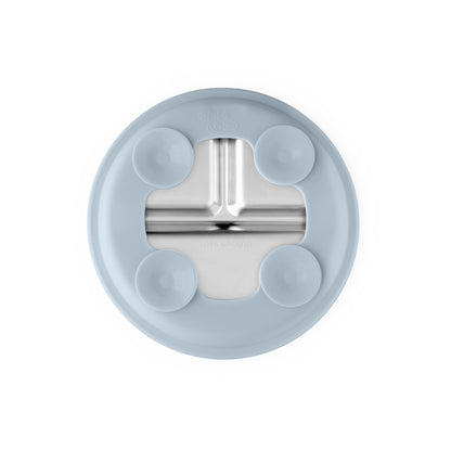 Stainless Steel Plate Set of 2 (Butter Yellow & Baby Blue)