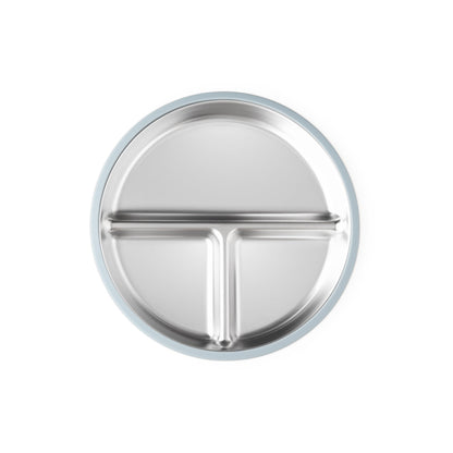 Stainless Steel Plate Set of 2 (Butter Yellow & Baby Blue)