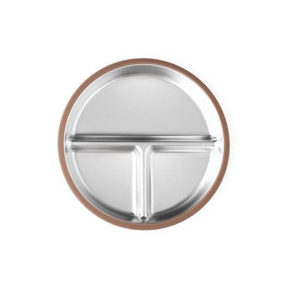 Stainless Steel Plate Set of 2 (Mocha Mousse & Sage Green)