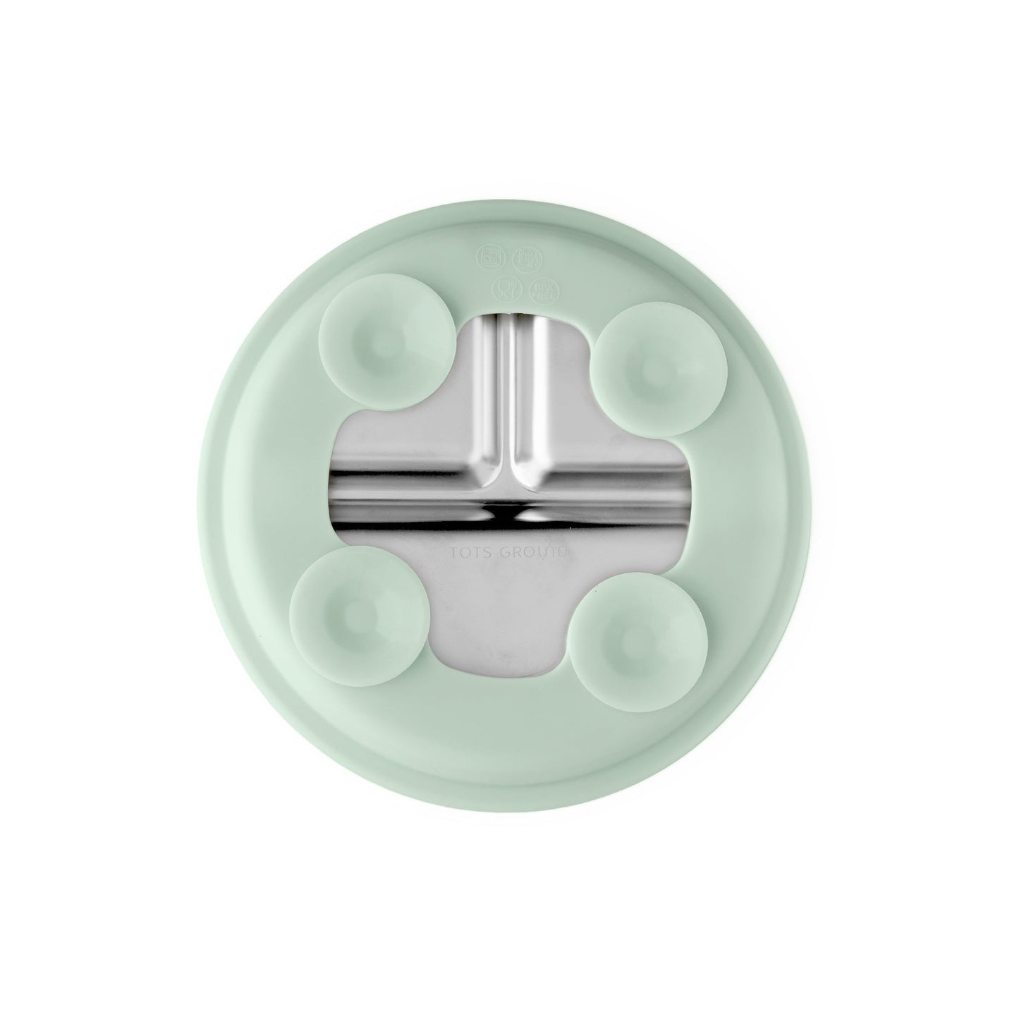 Stainless Steel Plate Set of 2 (Mocha Mousse & Sage Green)