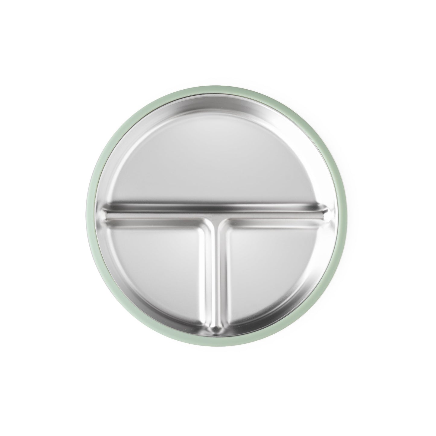 Stainless Steel Plate Set of 2 (Mocha Mousse & Sage Green)