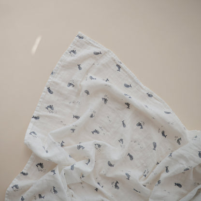 Organic Cotton Muslin Swaddle Blanket